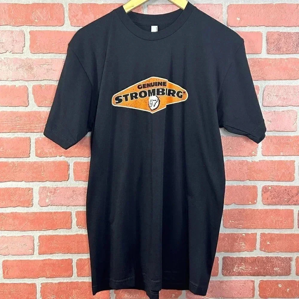 Genuine Stromberg‎ 97 Shirt Mens Medium Black Short Sleeve Hot Rods Customs